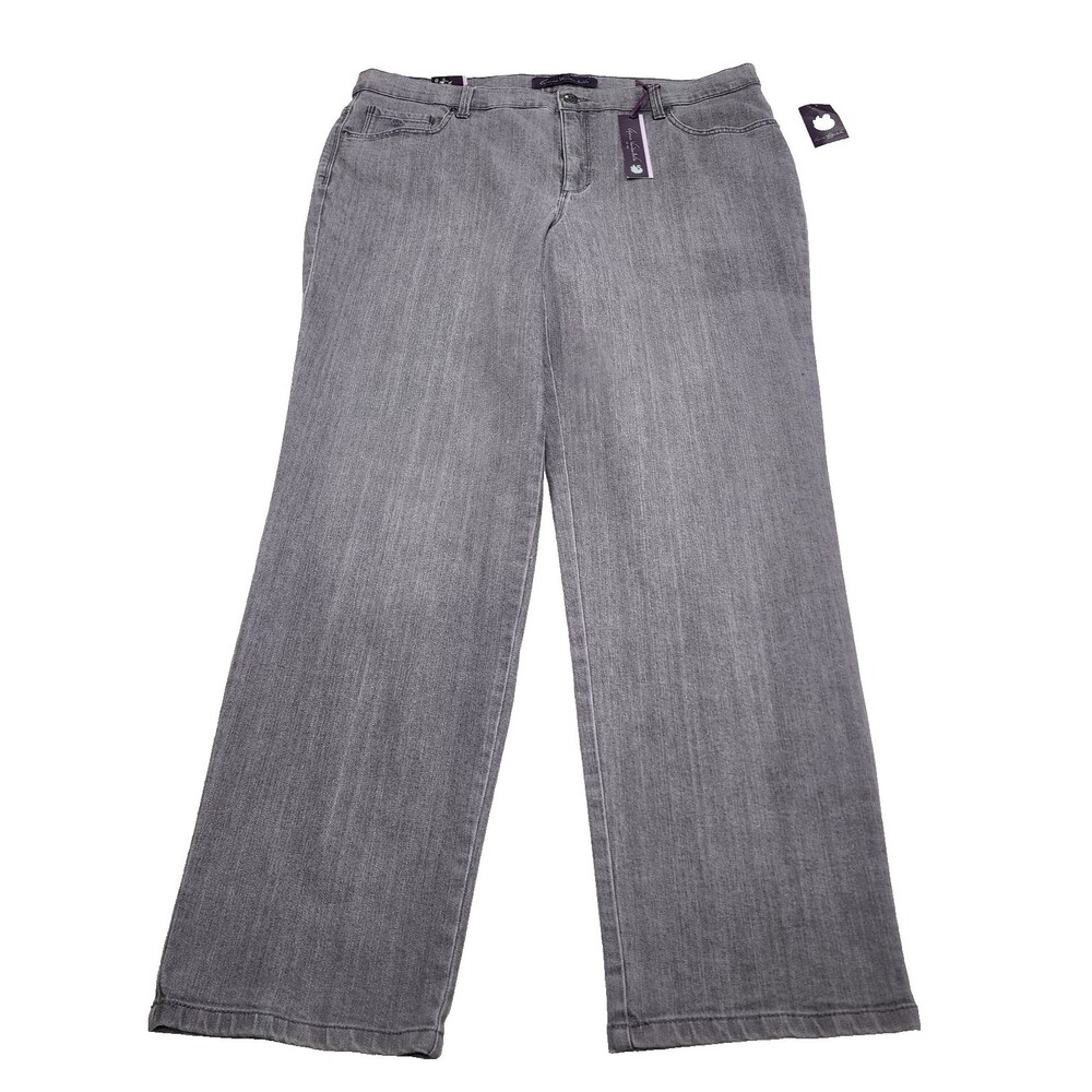 Gloria Vanderbilt Amanda Jeans Size 16W Heritage Fit Tapered Leg, Gray New w Tag